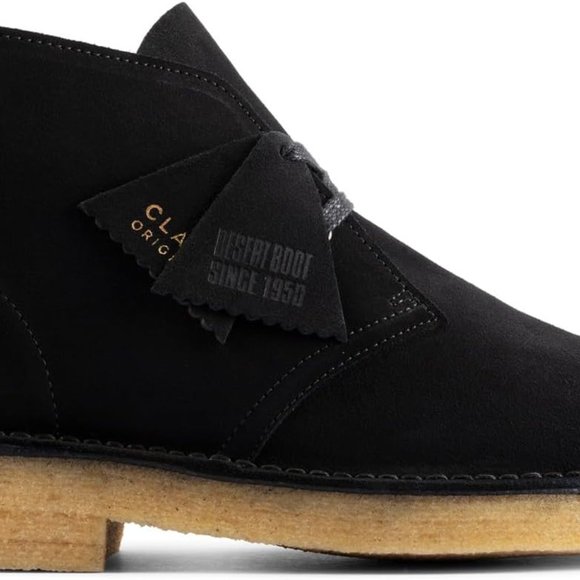 Clarks Mens Desert Boot 221 Black Suede main image 4